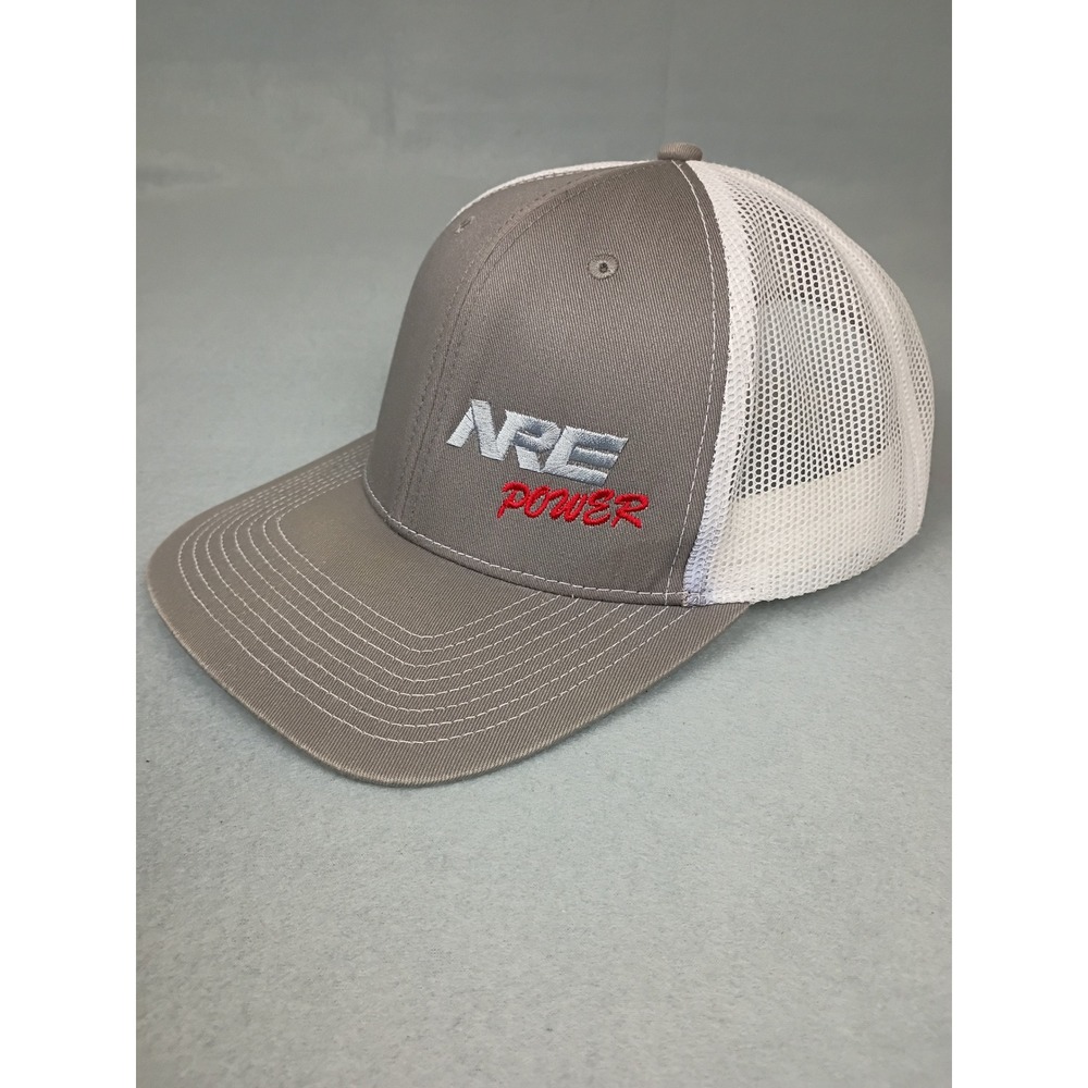Outdoor Cap NRE Power Trucker Hat Gray White Mesh Snapback OC771 Logo Cap